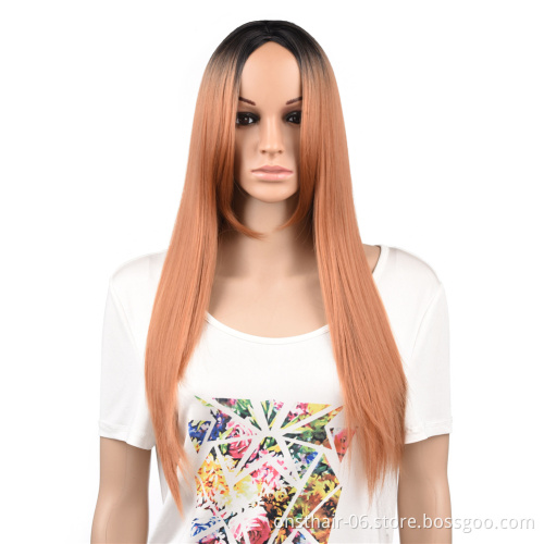 Long Mink Born Straight Hair Grey Green Synthetic Lolita Relaxed Wigs For Women Fashion Female Cosplay Party Christmas Wigs